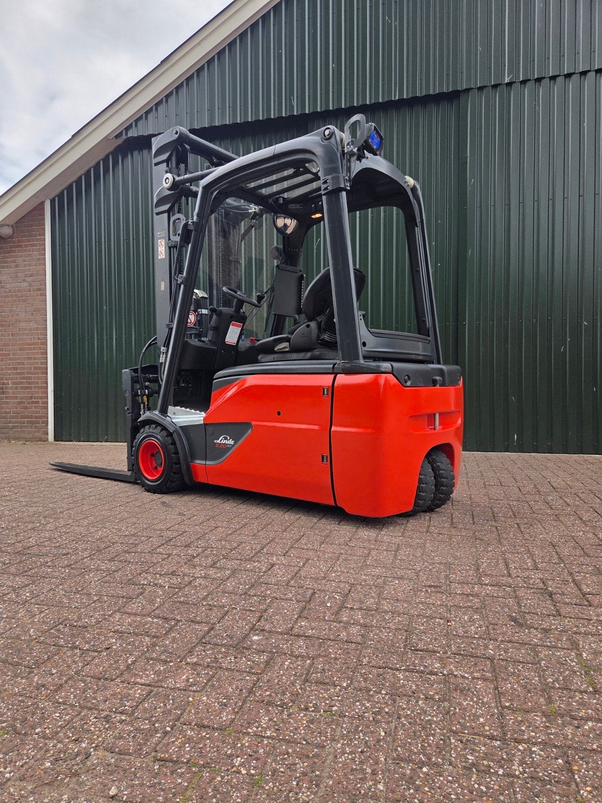 Linde E20 Elektrische Heftruck BJ2019 Triplex Spreider, Linde, Linde, Heftruck, Ophalen of Verzenden
