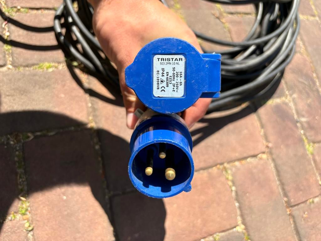 Tristar CEE kabel 1.5x30 meter - 16A 230V, Ophalen of Verzenden, Gebruikt