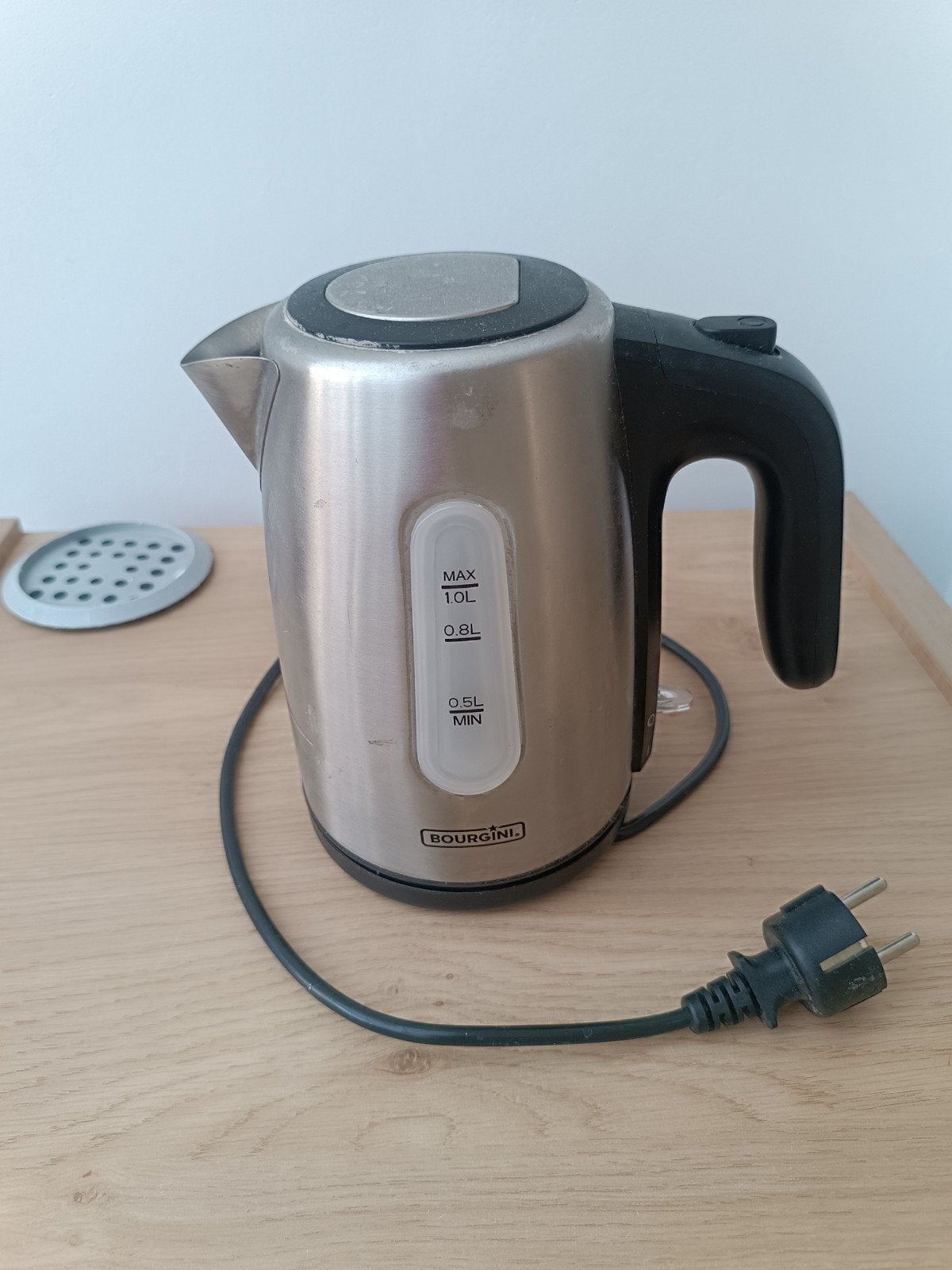 Waterkoker - Bourgini - Zwart, Witgoed en Apparatuur, Ophalen of Verzenden, Gebruikt