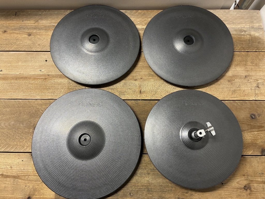 Roland bekken set MG VH-13 CY-14 CY-15 (VH13 CY14 CY15), Ophalen of Verzenden, Zo goed als nieuw, Drums of Percussie