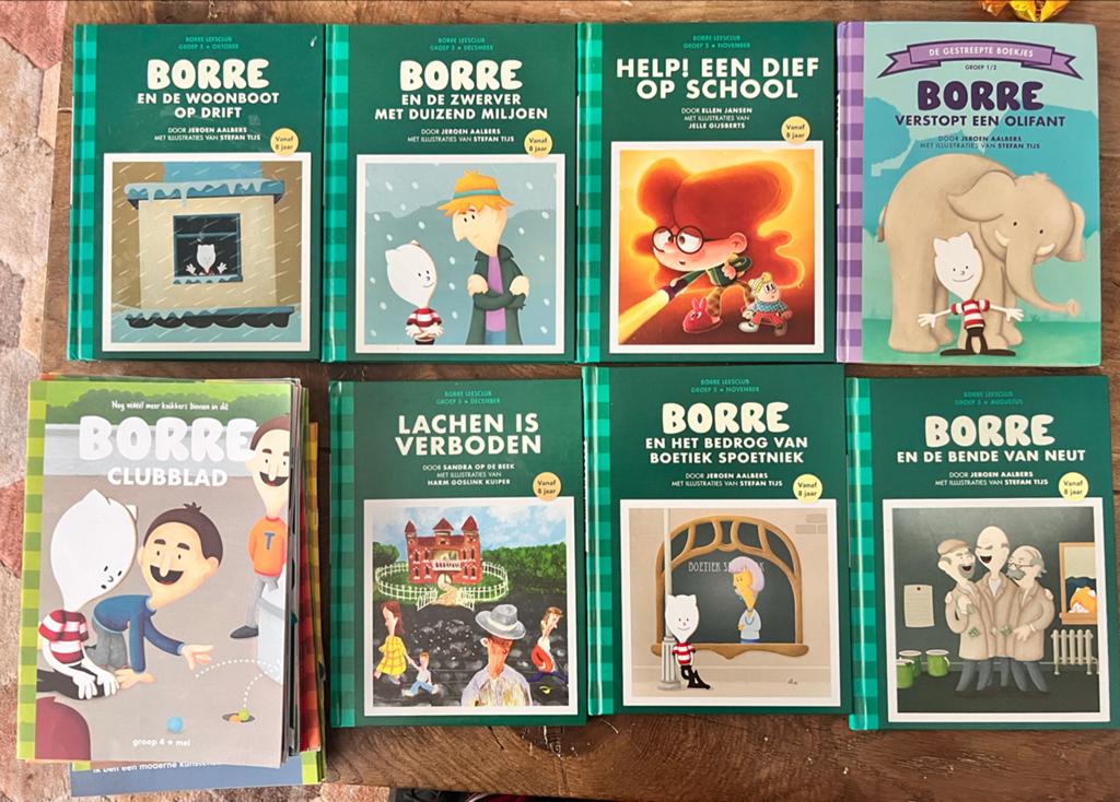 Borre leesboekjes (groep 5 & 1/2) en clubbladen, Ophalen of Verzenden, Gelezen, Fictie algemeen