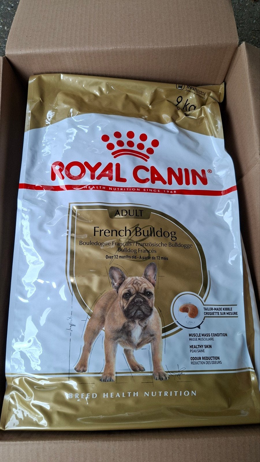 Royal canin French Bulldog 3 x9kg, Ophalen, Nieuw