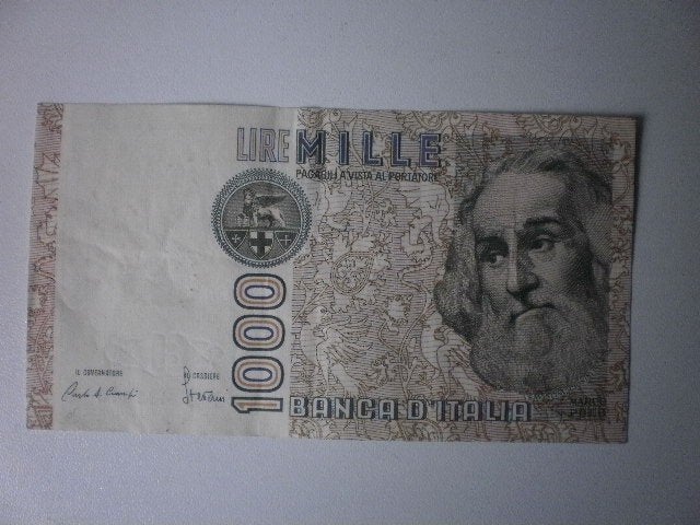 Italië - 1000 Lire- Bankbiljet, Verzenden, Italië