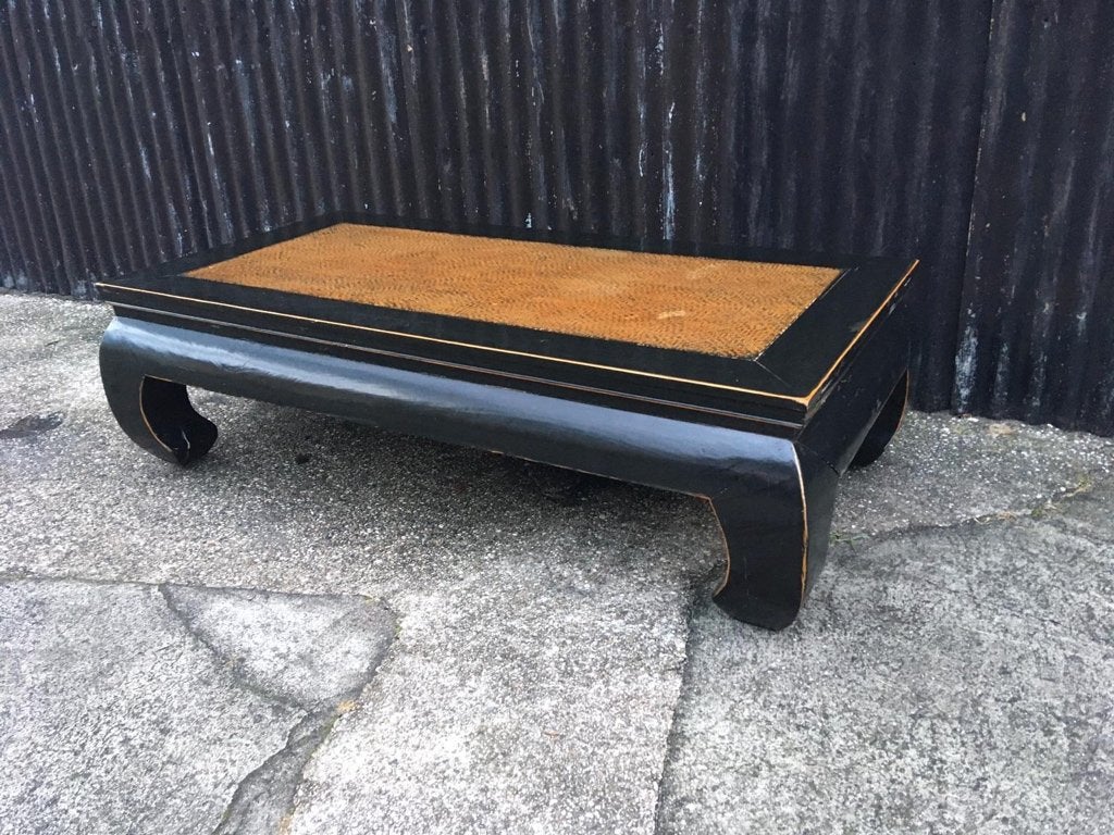 Chinese opiumtafel opium bed salontafel chinees zwart 160 cm, Ophalen of Verzenden