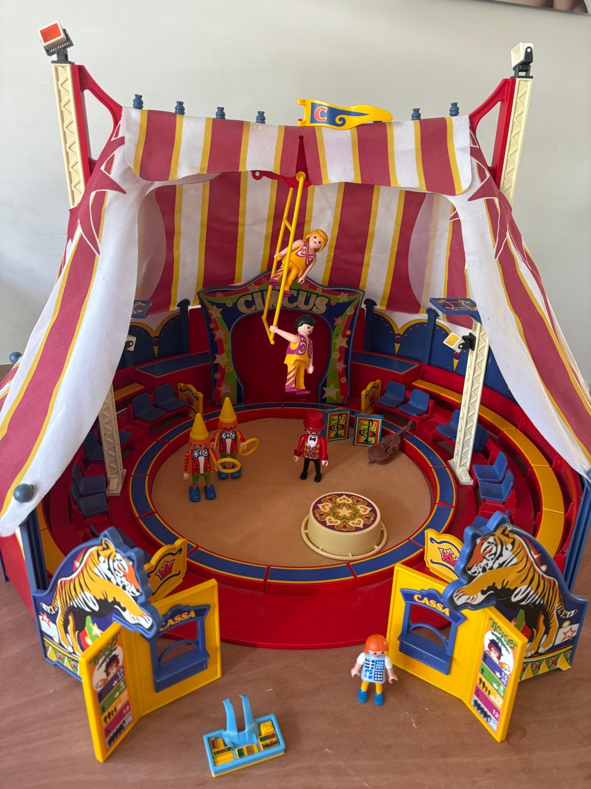 Playmobil Circus Tent 4230 met extra sets en figuren, Complete set, Overige typen, Ophalen of Verzenden, Zo goed als nieuw