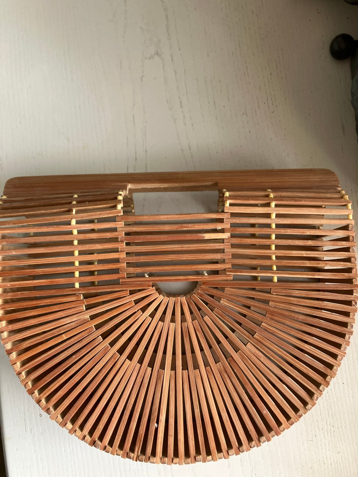 Bamboo Ark bag, Ophalen of Verzenden, Zo goed als nieuw, Bruin, Handtas