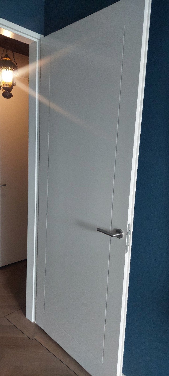 Moderne  witte binnendeur met strak design(Nieuw), Ophalen, 80 tot 100 cm, 215 cm of meer, Binnendeur