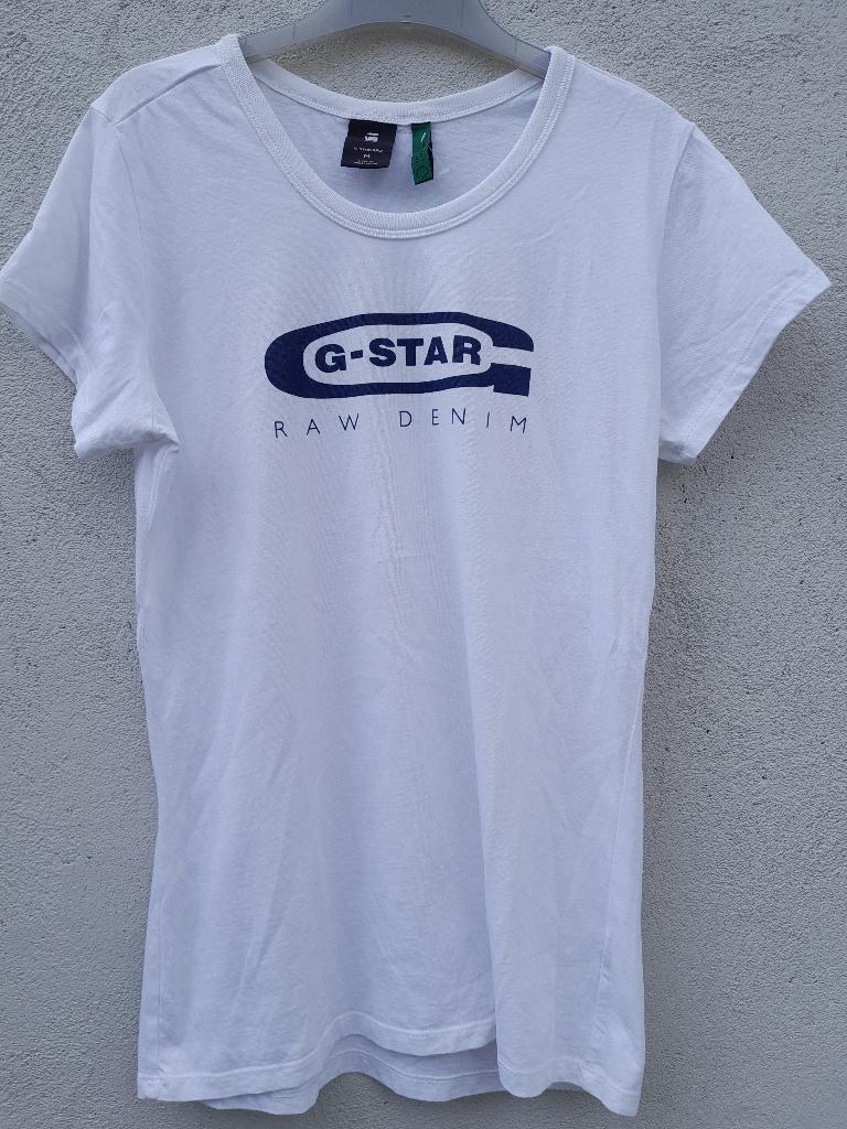 Mooi wit G-Star Raw Denim t-shirt maat S als nieuw!, Wit, Ophalen of Verzenden, Korte mouw, Maat 36 (S)