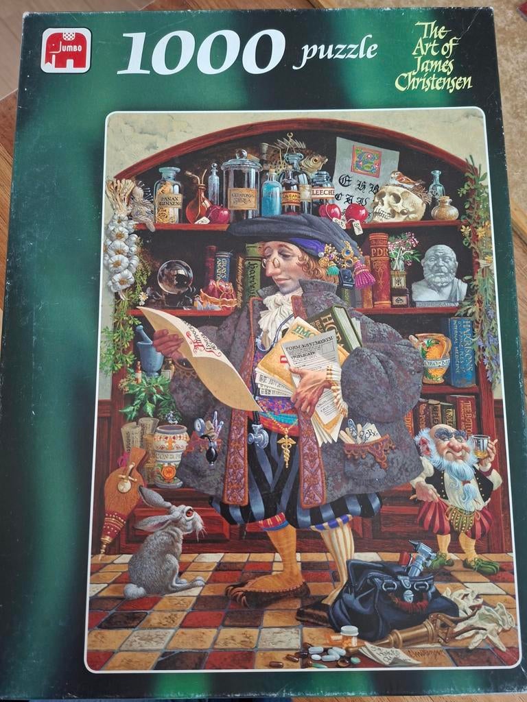 Jumbo puzzel 1000 stukjes The Art of James Christensen, Ophalen of Verzenden, 500 t/m 1500 stukjes, Gebruikt, Legpuzzel