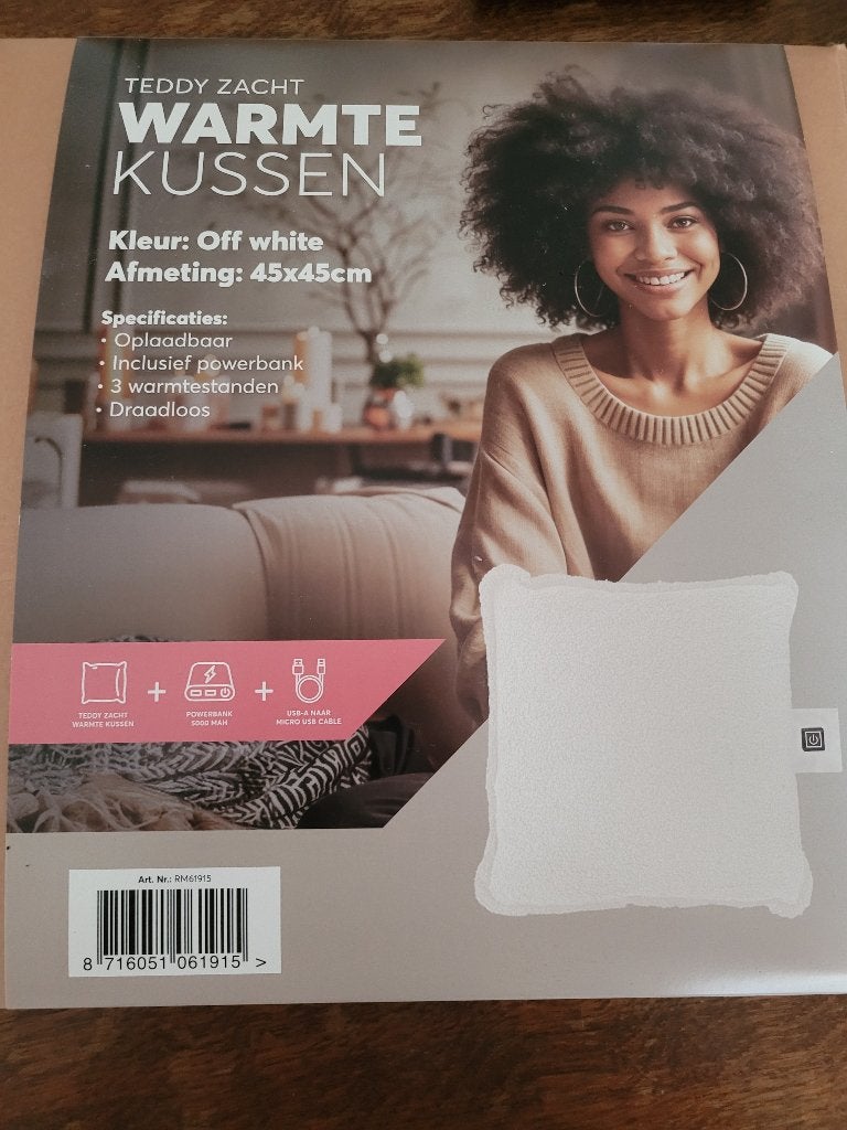 Warmte kussen, Ophalen of Verzenden, Nieuw, Wit, Vierkant