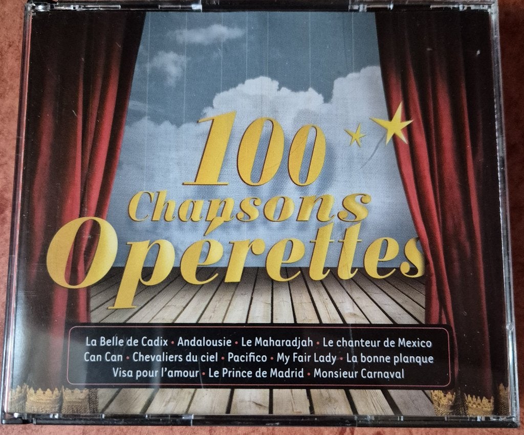 100 Chansons Operettes- 5 cd box met Libretto - Was 29,99, Boxset, Opera of Operette, Ophalen of Verzenden, Zo goed als nieuw