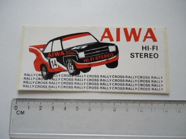 sticker oud Ford escort Aiwa rallycross rally cross race, Verzenden, Zo goed als nieuw, Bedrijf of Vereniging