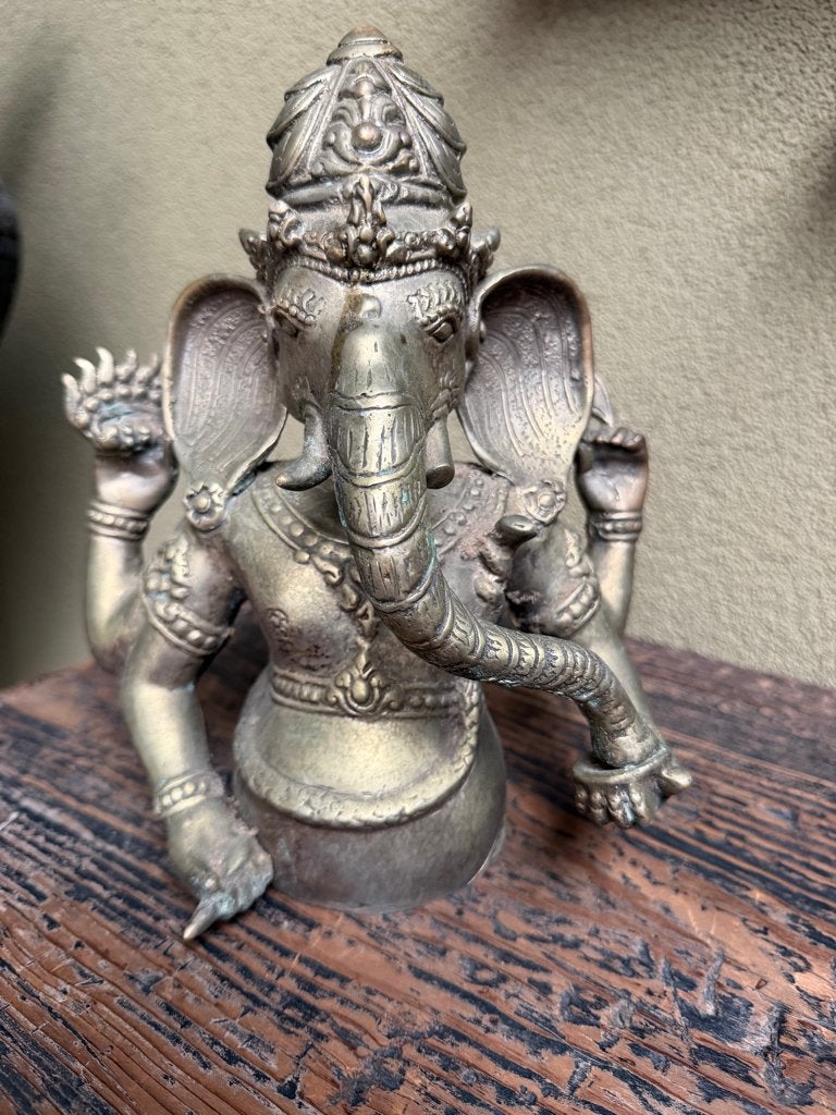Ganesha buste brons boeddha olifant Ganesh, Verburgt Vintage, Metaal, Ophalen of Verzenden, Schipluidenlaan 20 5035KJ Tilburg