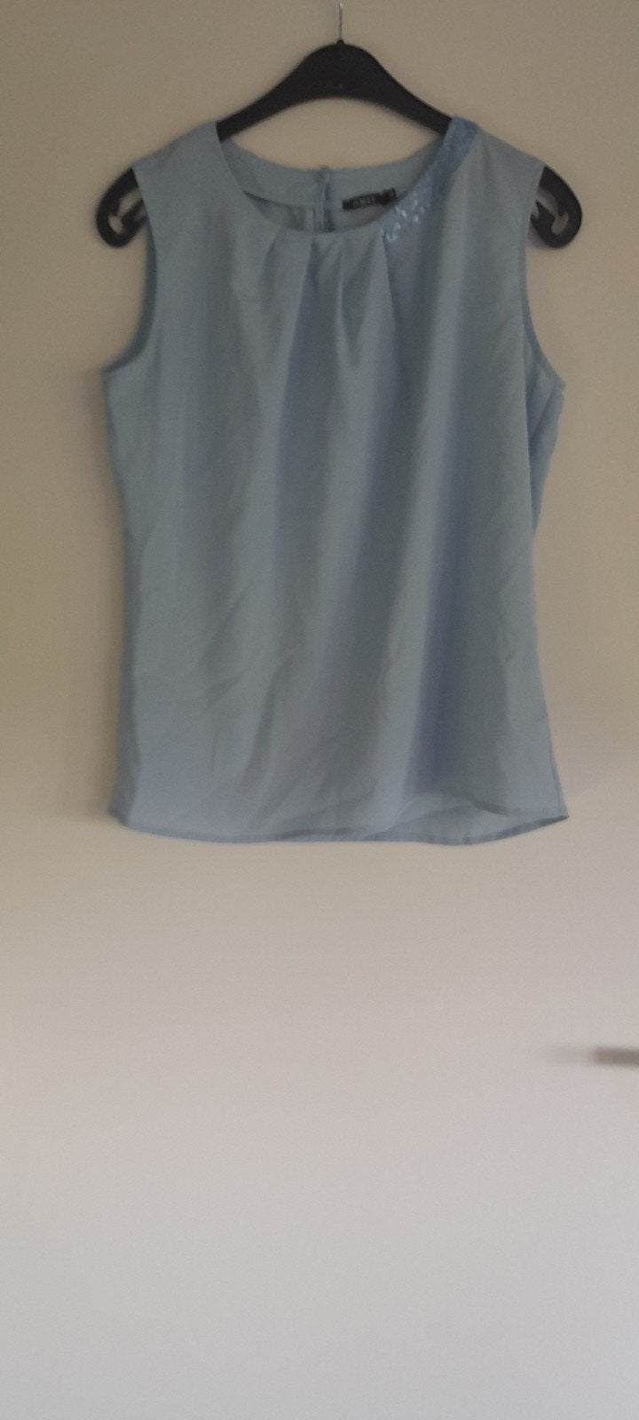 Purdey top M, Ophalen of Verzenden, Zo goed als nieuw, Blauw, Zonder mouw