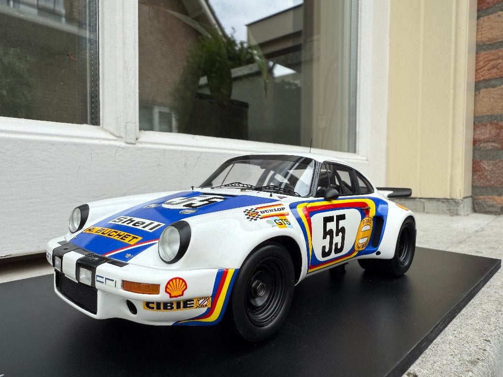1:18 Porsche 911 RSR #55 LeMans 1975 Spark 18S289, Hobby en Vrije tijd, Overige merken, Auto, Models@sparkmodel.com, Nieuw