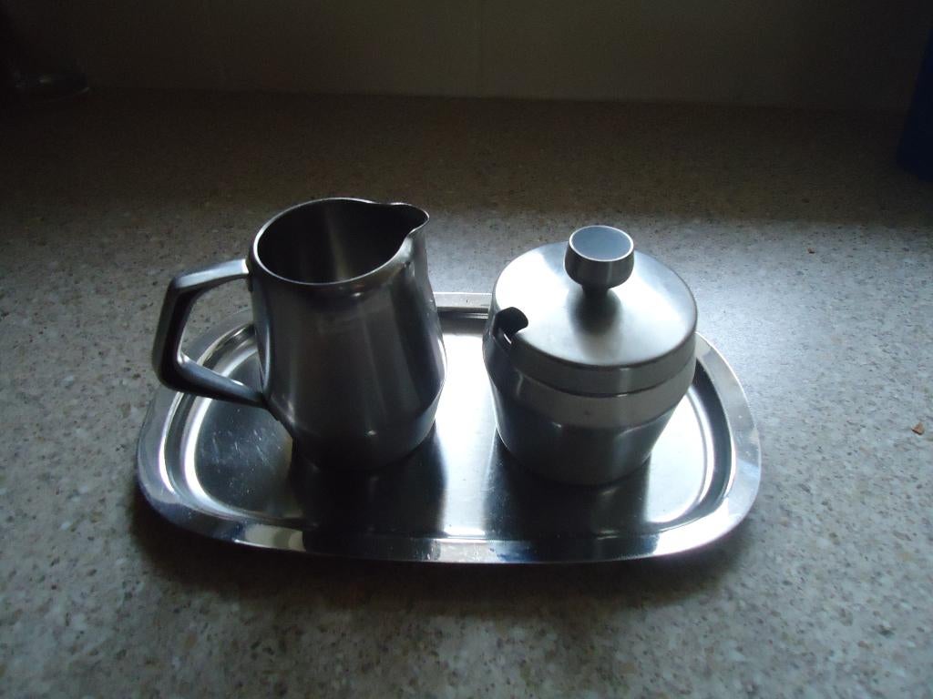 suiker en melk set, Ophalen of Verzenden, Gebruikt, Metaal