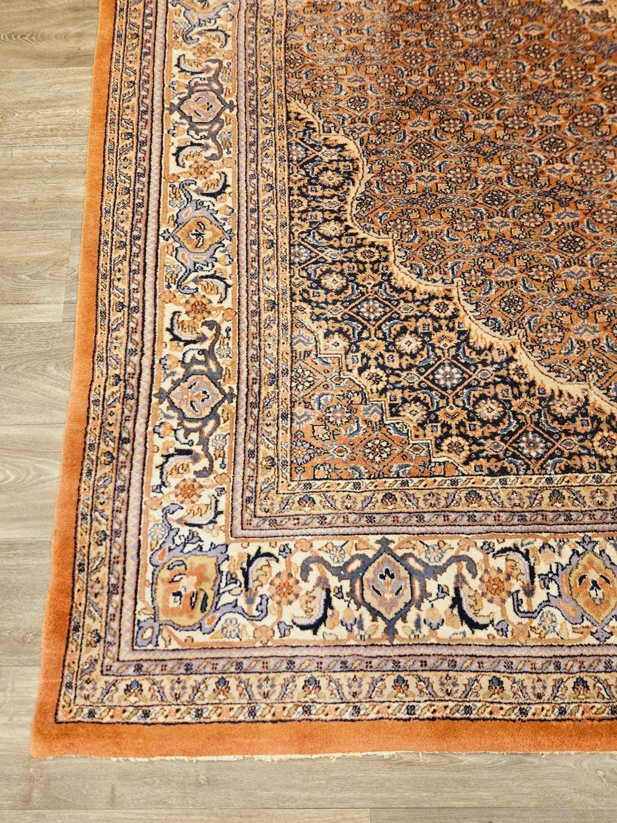 Perzisch Handgeknoopt Tapijt. prachtige kleuren en patronen!, Crème, Perzisch, 200 cm of meer, Ophalen of Verzenden