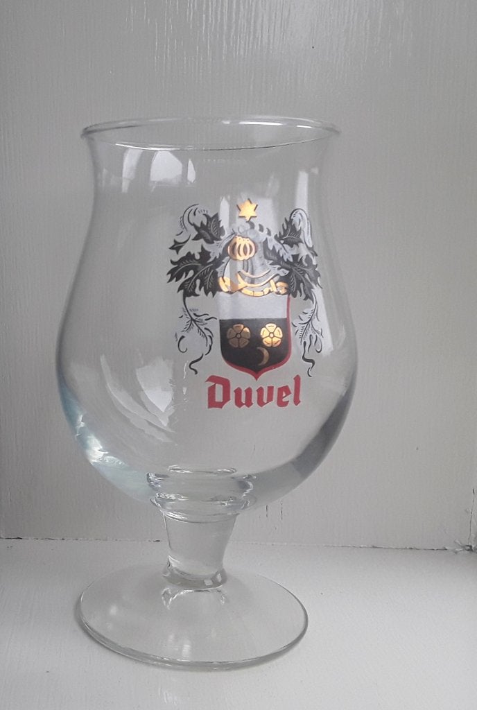 Vintage glas van Duvel met wapenschild - Duvelglas