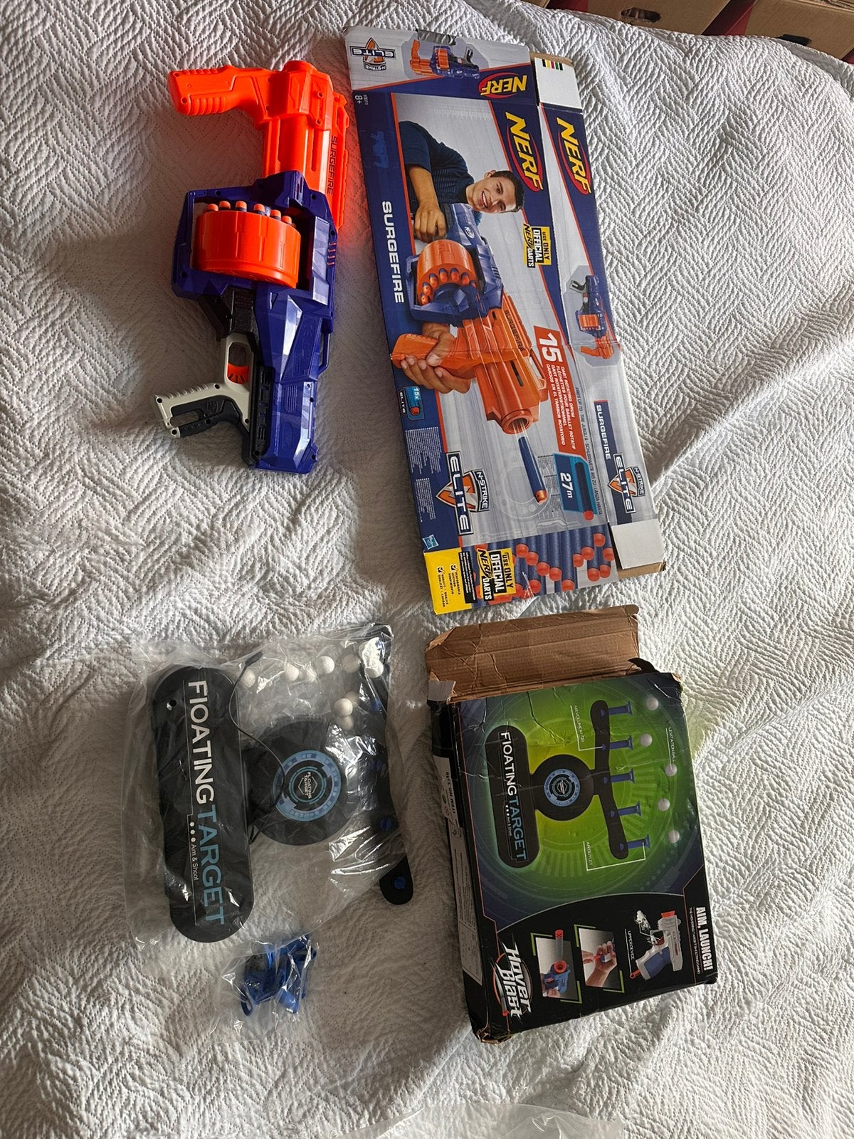 Nerf met floting target, Ophalen of Verzenden, Zo goed als nieuw