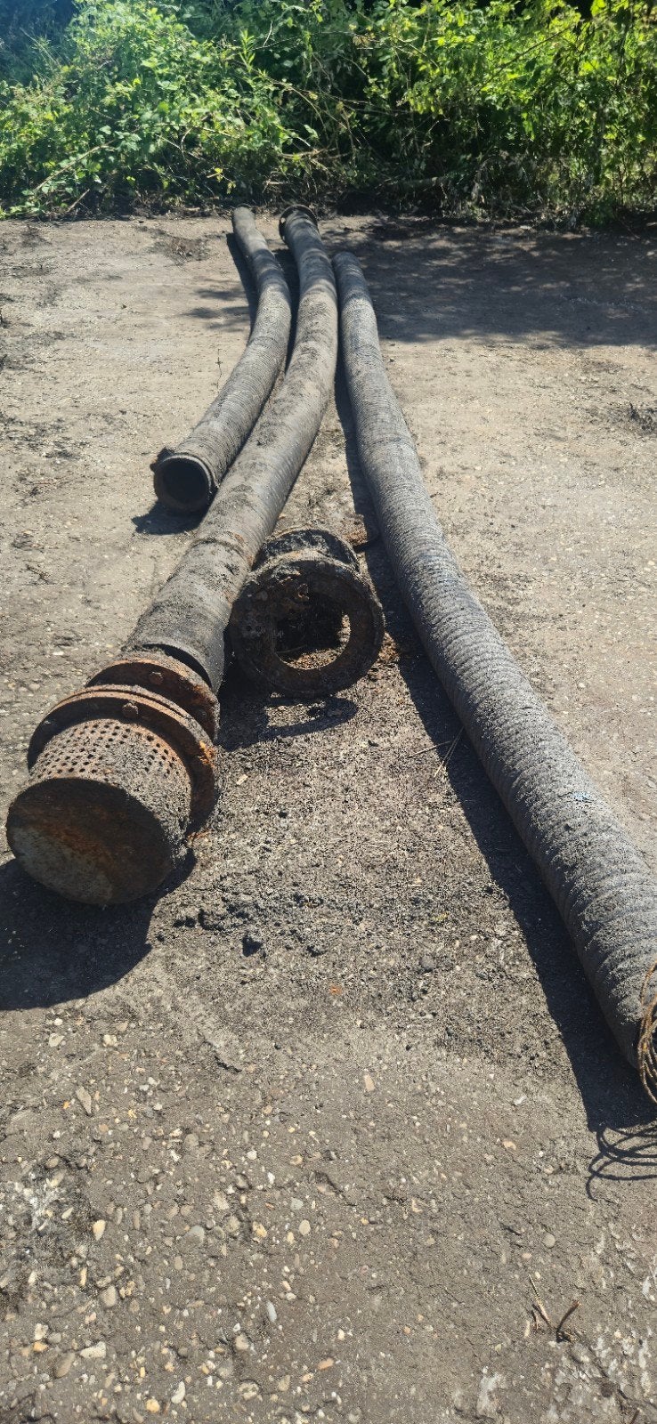 Zware rubber zuigslangen met zuigkorf, 20-25cm, 6-8m, Ophalen of Verzenden