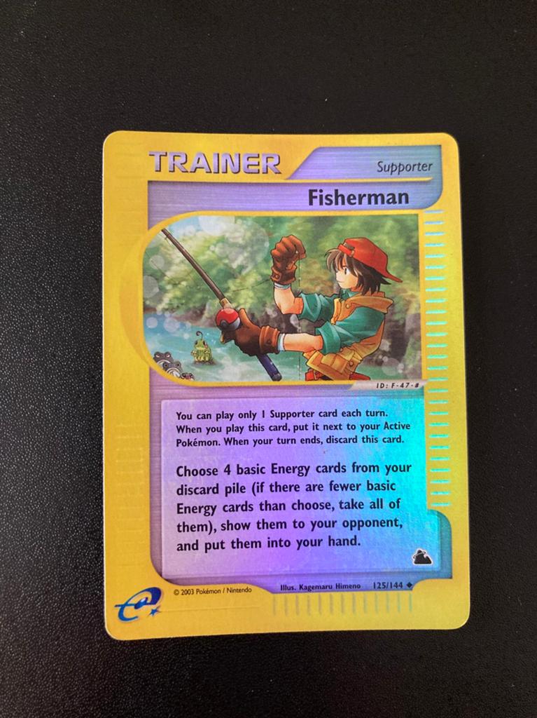 Pokemon kaart Fisherman Reverse Holo, Ophalen of Verzenden, Zo goed als nieuw