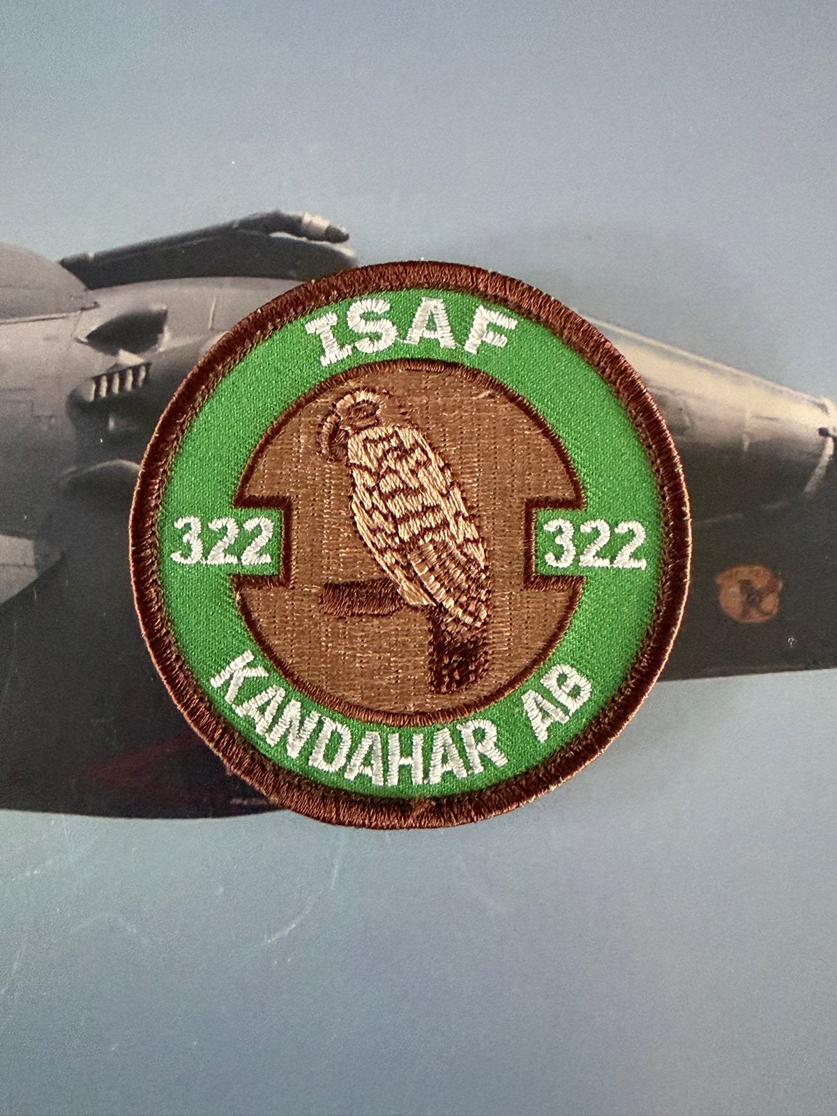 ISAF 322 Kandahar AB Patch Rnlaf, Verzamelen, Militaria | Algemeen, Ophalen of Verzenden, Luchtmacht, Nederland, Embleem of Badge