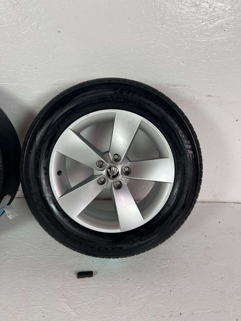 Originele skoda kodiaq karoq velgen 17" 5x112 zomerset 6mm, Niet ingevuld, Banden en Velgen, Niet ingevuld, 17 inch