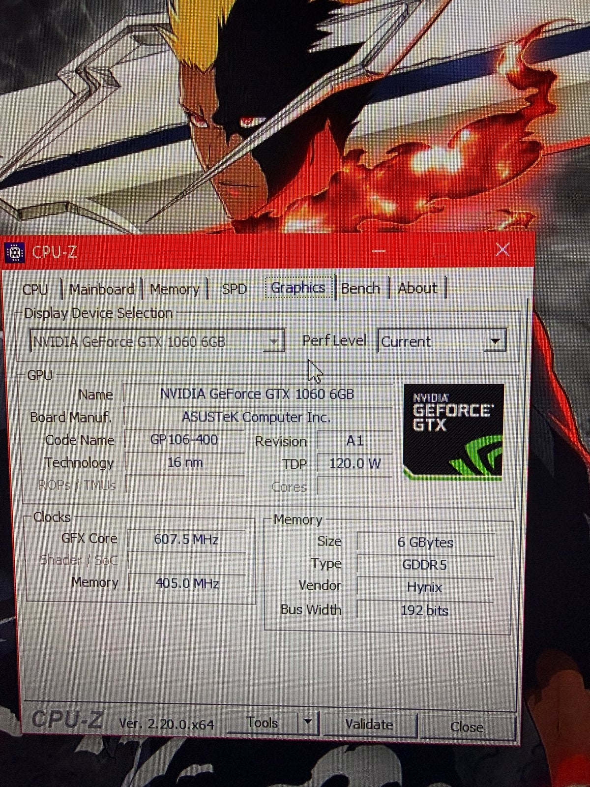 NVIDIA GeForce GTX 1060 6GB ASUS Strix Gaming, Computers en Software, PCI-Express 3, Gebruikt, Ophalen of Verzenden, GDDR5