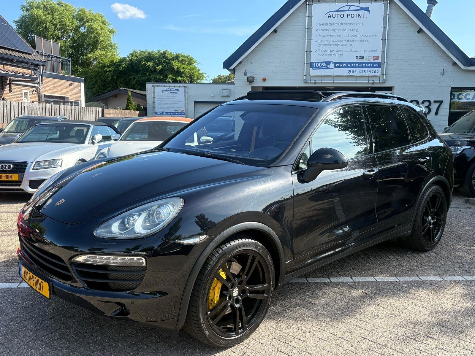 Porsche Cayenne 4.8 S 400PK SPORTDESIGN/PANO/NAVI//LUCHTVERI, Cayenne, Gebruikt, 2065 kg, Zwart