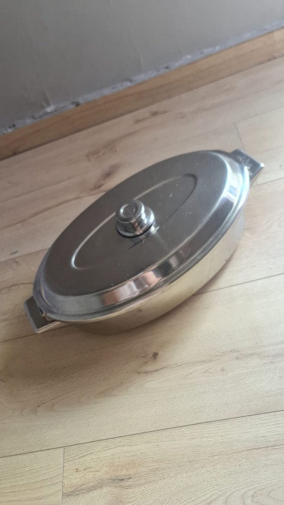 Simtronic - Simens stoompan, Huis en Inrichting, Keuken | Potten en Pannen, Gebruikt, Met deksel, Verzenden, Pannenset