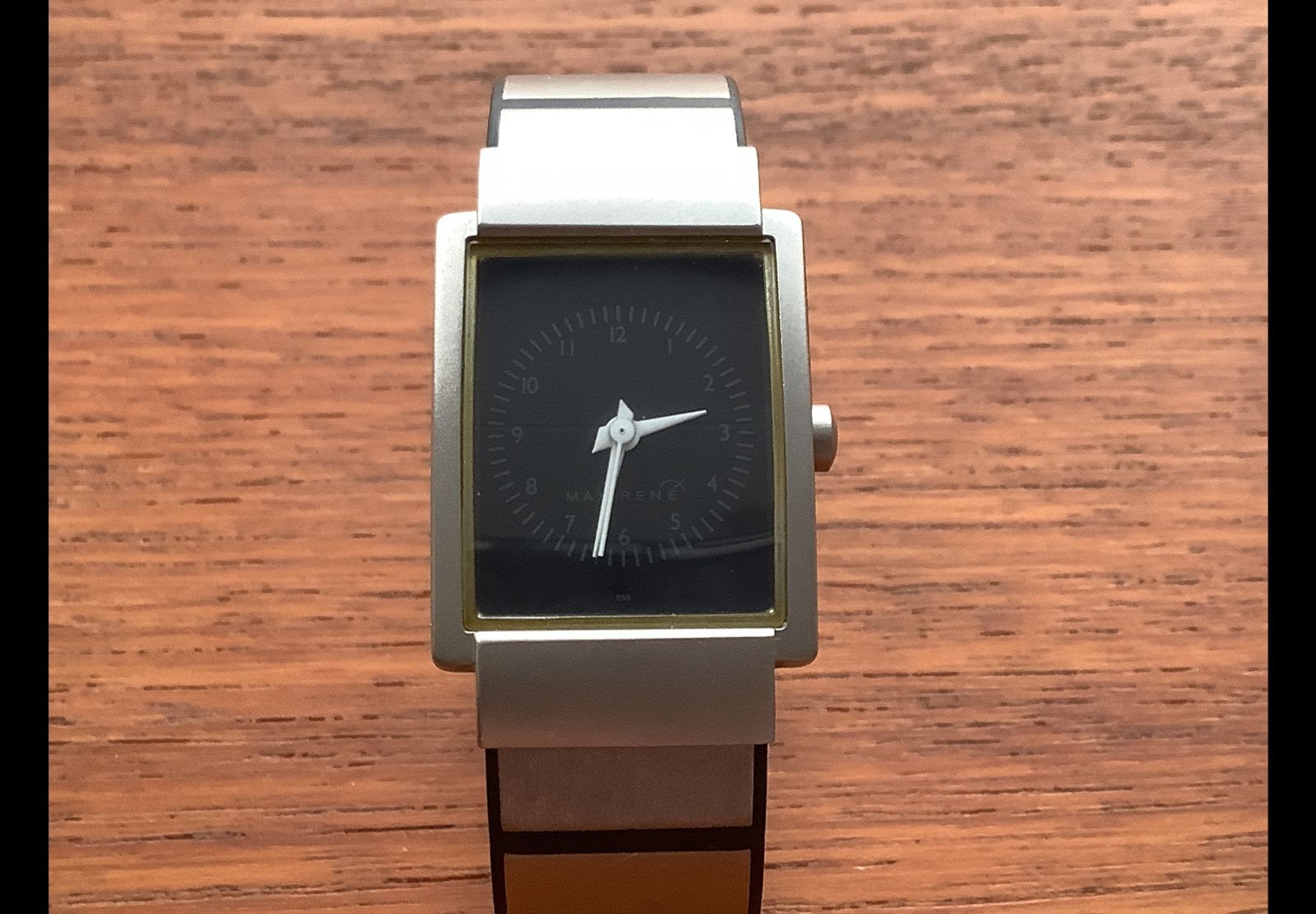 max rené design denmark titanium met saffier glas, Overige materialen, Polshorloge, Overige materialen, Zo goed als nieuw