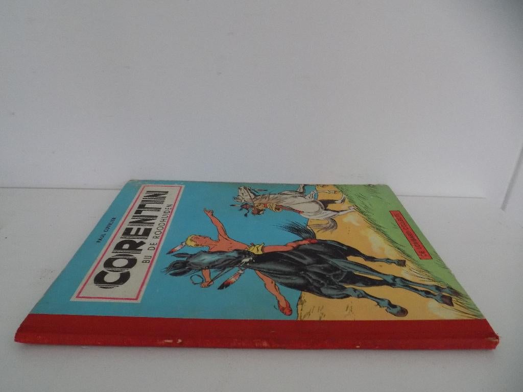 Corentin - 22_HC_L_Bij de Roodhuiden [1e druk - 1956] [Lomba, Gelezen, Eén stripboek, Ophalen of Verzenden, Paul Cuvelier