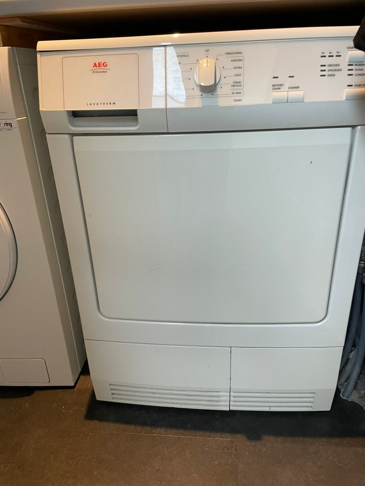 AEG Lavatherm 7KG Condensdroger, Ophalen, 6 tot 8 kg, Gebruikt, Voorlader