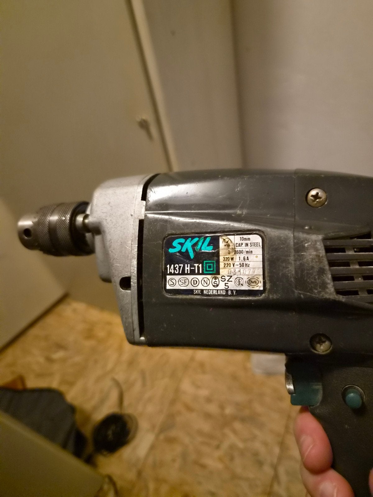 Skil Boormachine 1437 H-T1 - Vintage en Functioneel, Ophalen of Verzenden, Gebruikt, Minder dan 400 watt, Boormachine