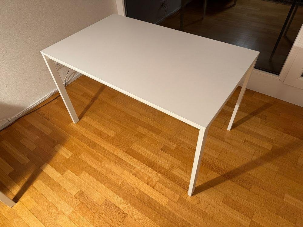 Ikea MELLTORP eettafel computertafel bureau, wit., Ophalen, 100 tot 150 cm, 50 tot 100 cm, Zo goed als nieuw