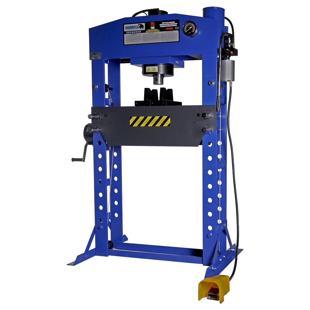 Werkplaatspers lucht hydraulisch 75 ton / Nieuw