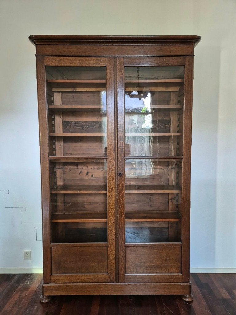19e-Eeuwse Boekenkast Biedermeier PRIJS VERLAAGD, Ophalen