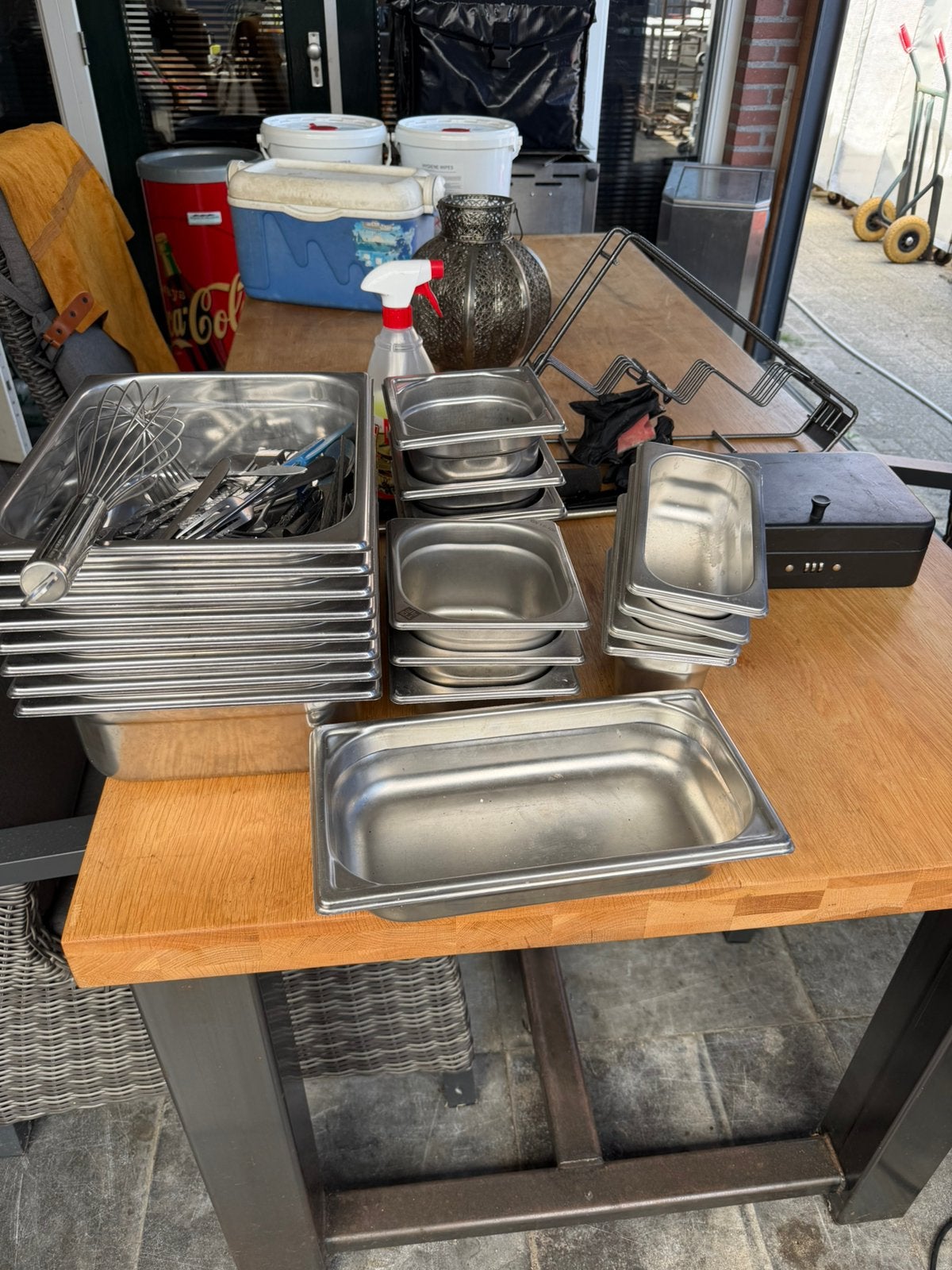21 gastronoom bakken en wat bestek te koop, Ophalen, Koelen en Vriezen