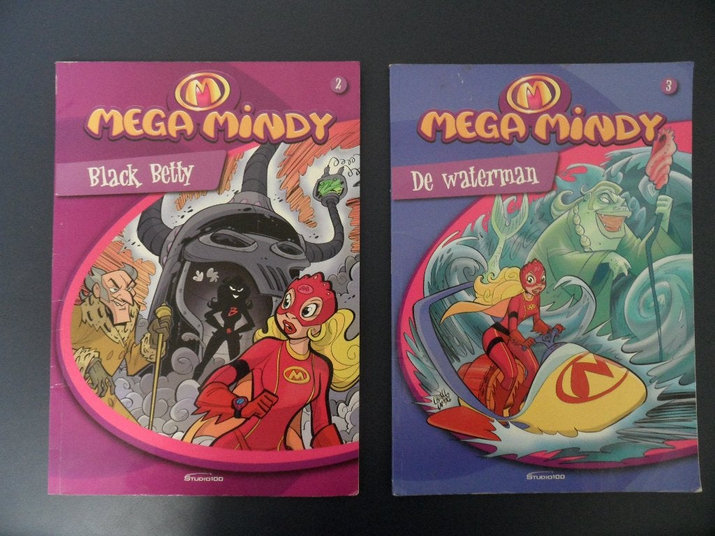 Mega Mindy Nr 2 en 3., Meerdere stripboeken, Ophalen of Verzenden, Gelezen