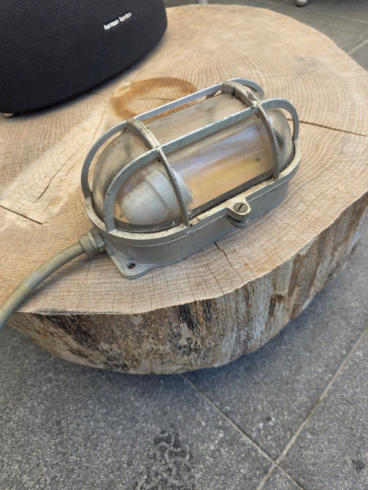 industriële vintage lamp, Ophalen of Verzenden, Zo goed als nieuw