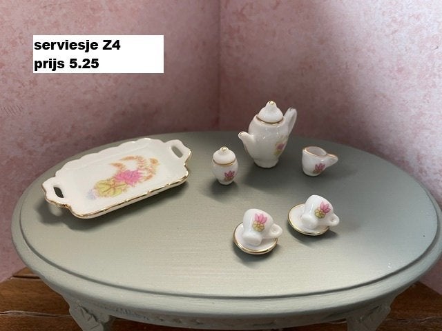 poppenhuis serviesjes deel II, Ophalen of Verzenden, Nieuw, Poppenhuis