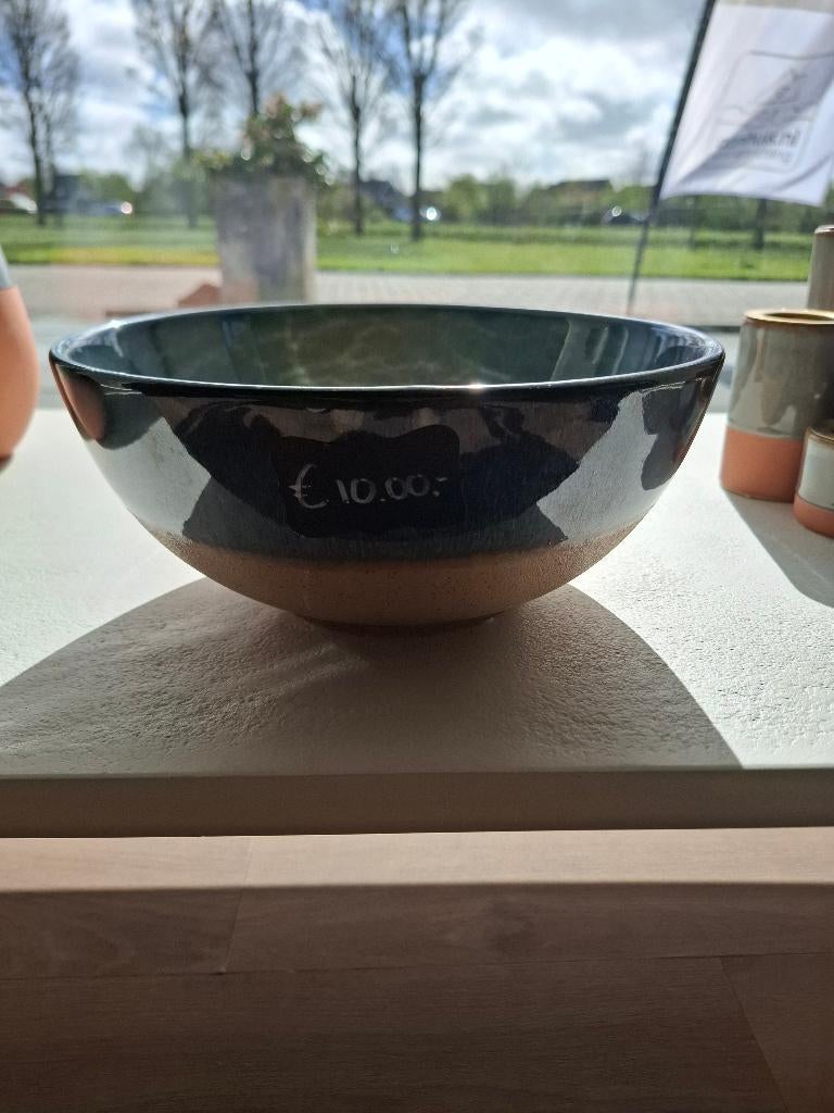 schaal, Ophalen, Blauw, Aardewerk of Porselein, Zo goed als nieuw