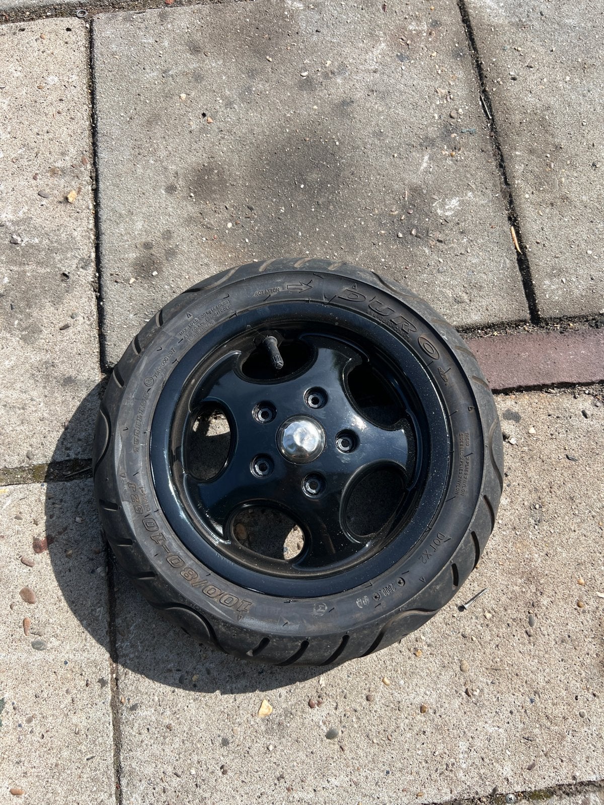 Zip sp velg met goede band, Verzenden, Gebruikt, Overige typen, Piaggio