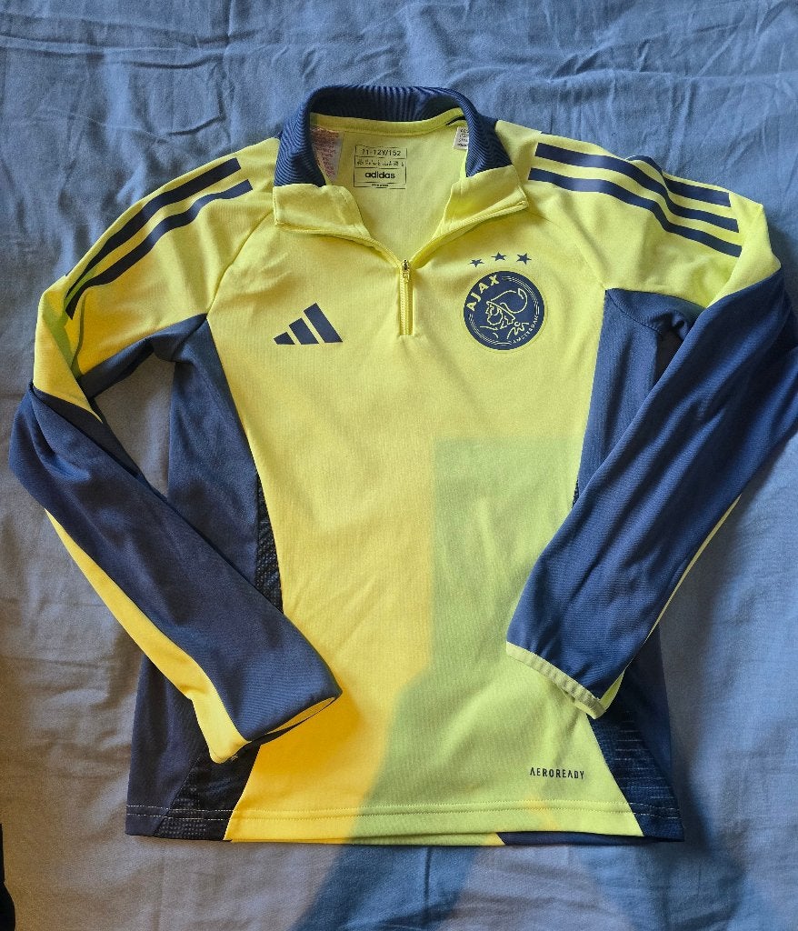 Adidas Ajax Trainingsshirt/trui zip 2024/2025  maat 152, Sport en Fitness, Maat XS of kleiner, Ophalen of Verzenden, Zo goed als nieuw