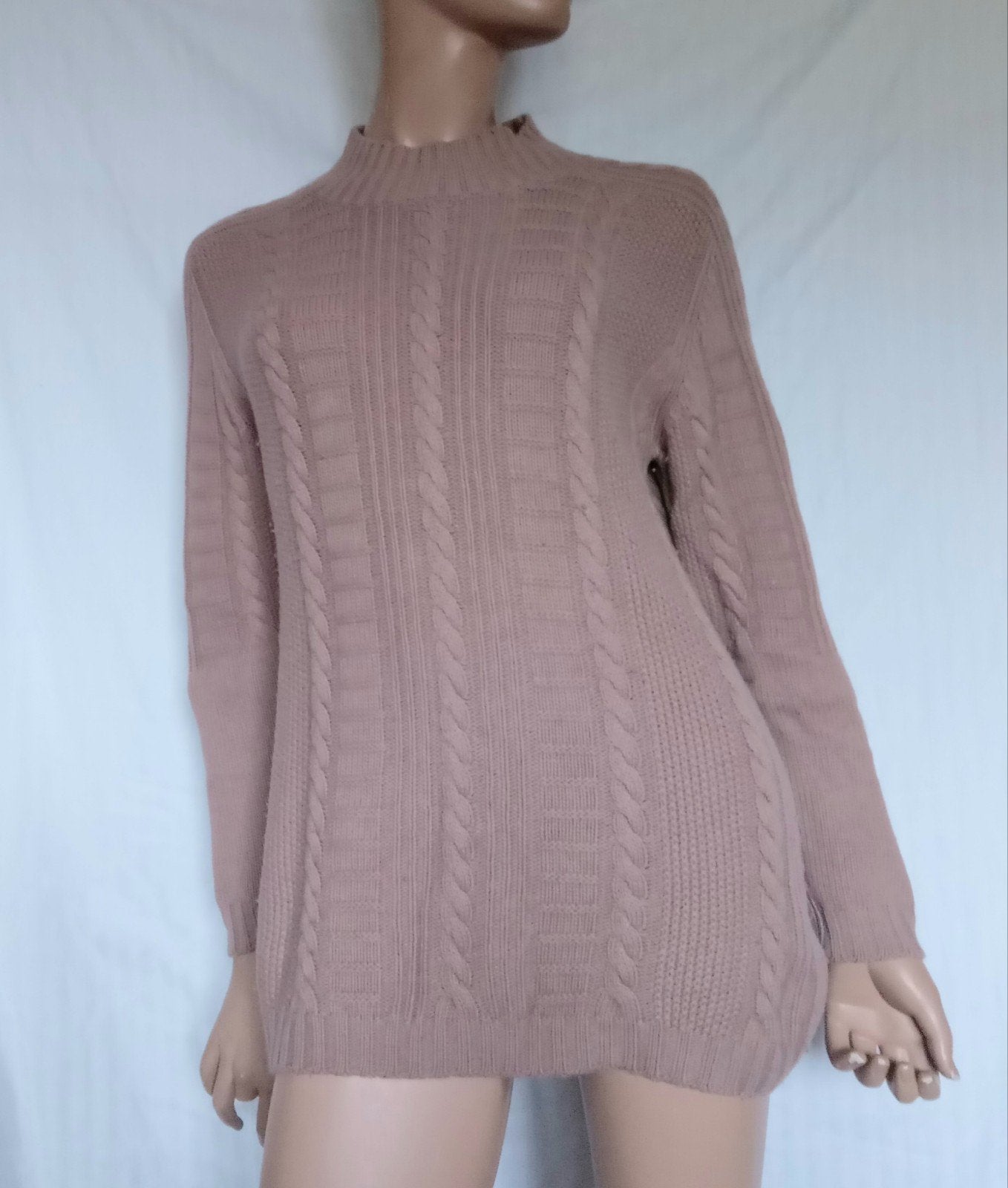 ELEGANCE PARIS Trui , Maat M , WOL , CASHMERE , ZIJDE, Ophalen of Verzenden, Zo goed als nieuw, Maat 38/40 (M), Roze