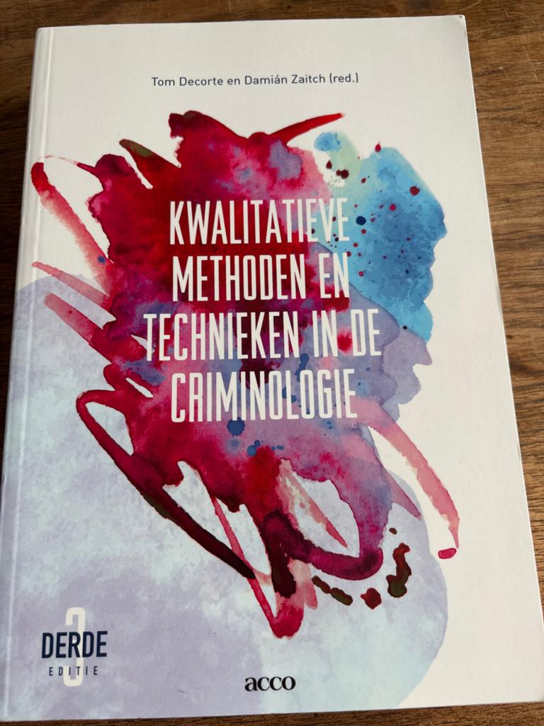 Kwalitatieve methoden en technieken in de criminologie, Boeken, Sociale wetenschap, Ophalen of Verzenden, Zo goed als nieuw, Damian Zaitch; Tom Decorte