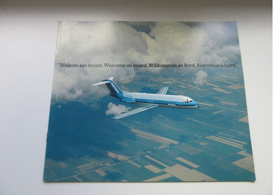 Cityhopper brochure Welkom aan boord, Verzamelen, Verzenden, Zo goed als nieuw, Overige typen