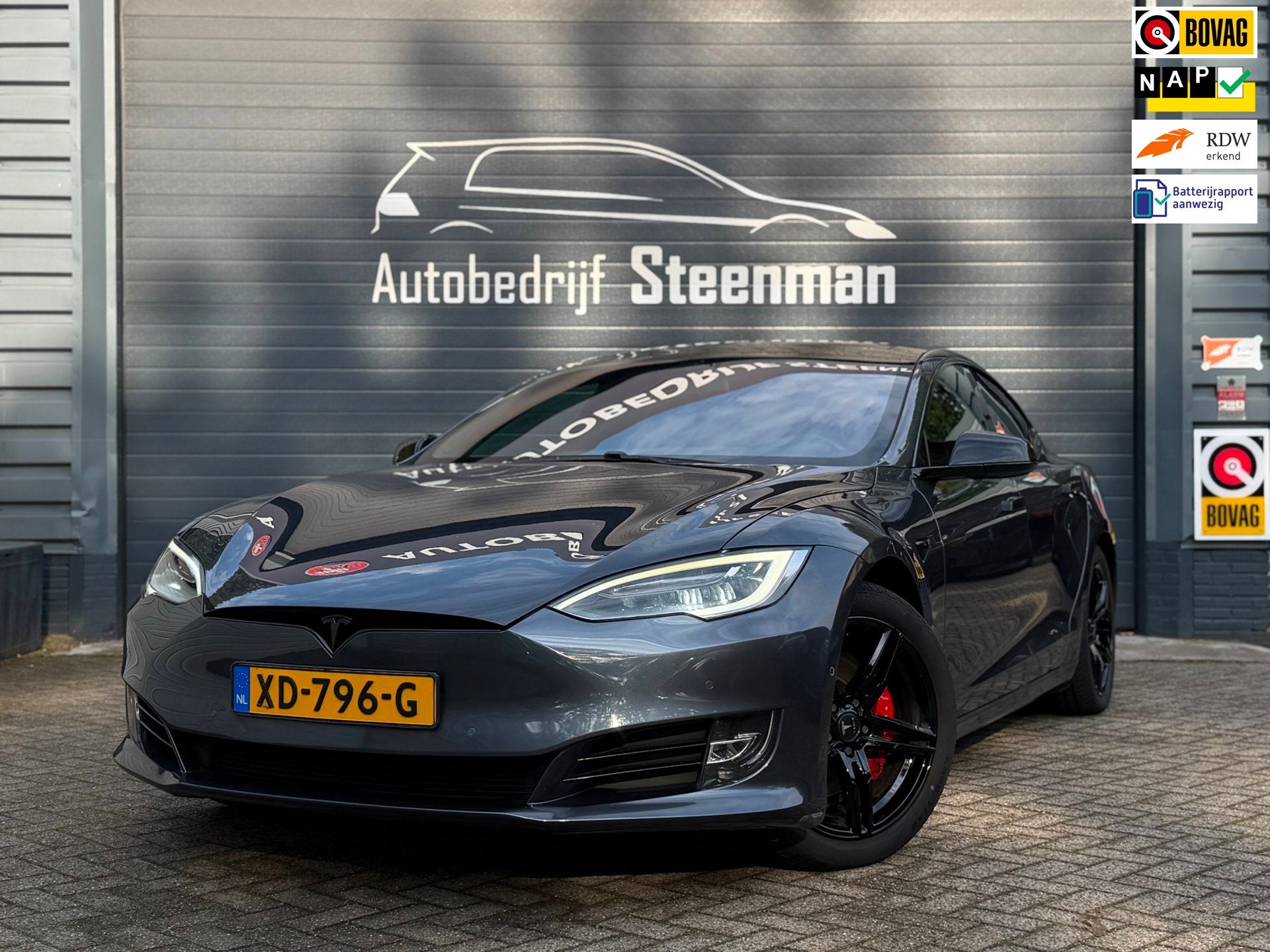Tesla Model S 75D Base | Carbon | Luchtvering | Panorama