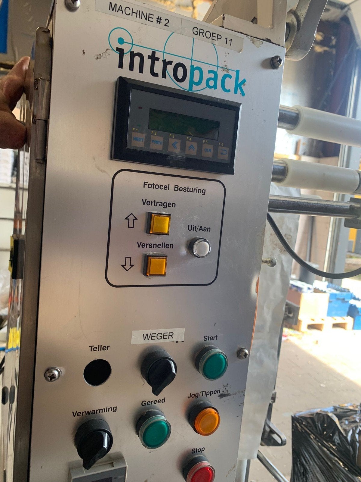 Intropack W104 Verpakkingsmachine (2006), Ophalen