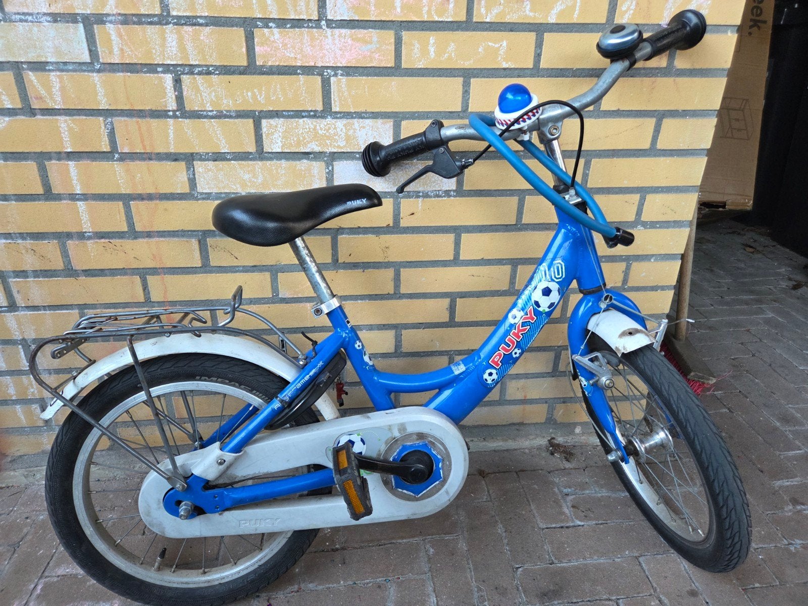 Puky kinderfiets blauw - 16 inch, Ophalen, Terugtraprem, Puky, 16 tot 20 inch